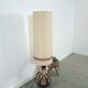 Brown ceramic lamp by Besigheimer Leuchten with illuminated base