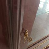 Louis xvi style half-moon silverware display case