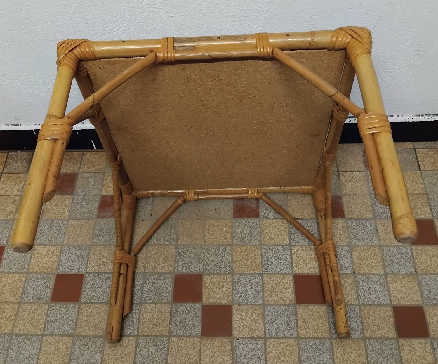 Set of 3 Vintage Rattan Coffee Tables