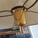 Brass floor lamp column adjustable e-reader art deco style