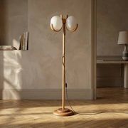 Lampe de sol de l'âge atomique, éclairage d'hôtel vintage, Tchécoslovaquie années 1970