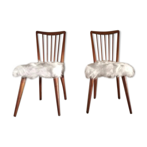 Paire de chaises scandinaves vintage