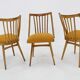 1960s Antonin Suman Oak Chair, Set of Three