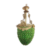 Ceiling lamp with Murano glass flowers. Italy, 1960s