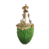 Suspension avec fleurs de verre de Murano. Italie, années 1960