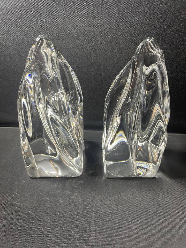 Pair of Daum France bookends