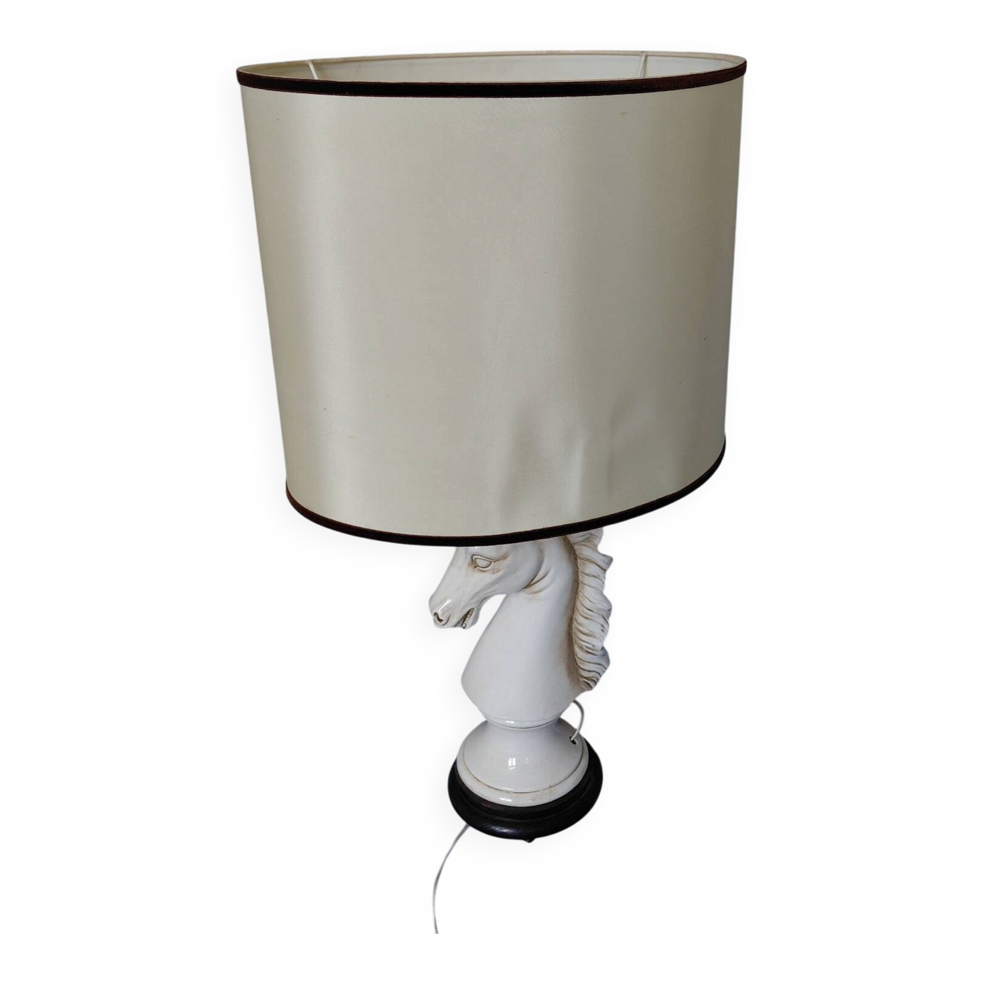 1970 ceramic horse lamp