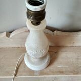 White stone lamp base