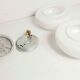 Pair of white opaline ceiling lamps