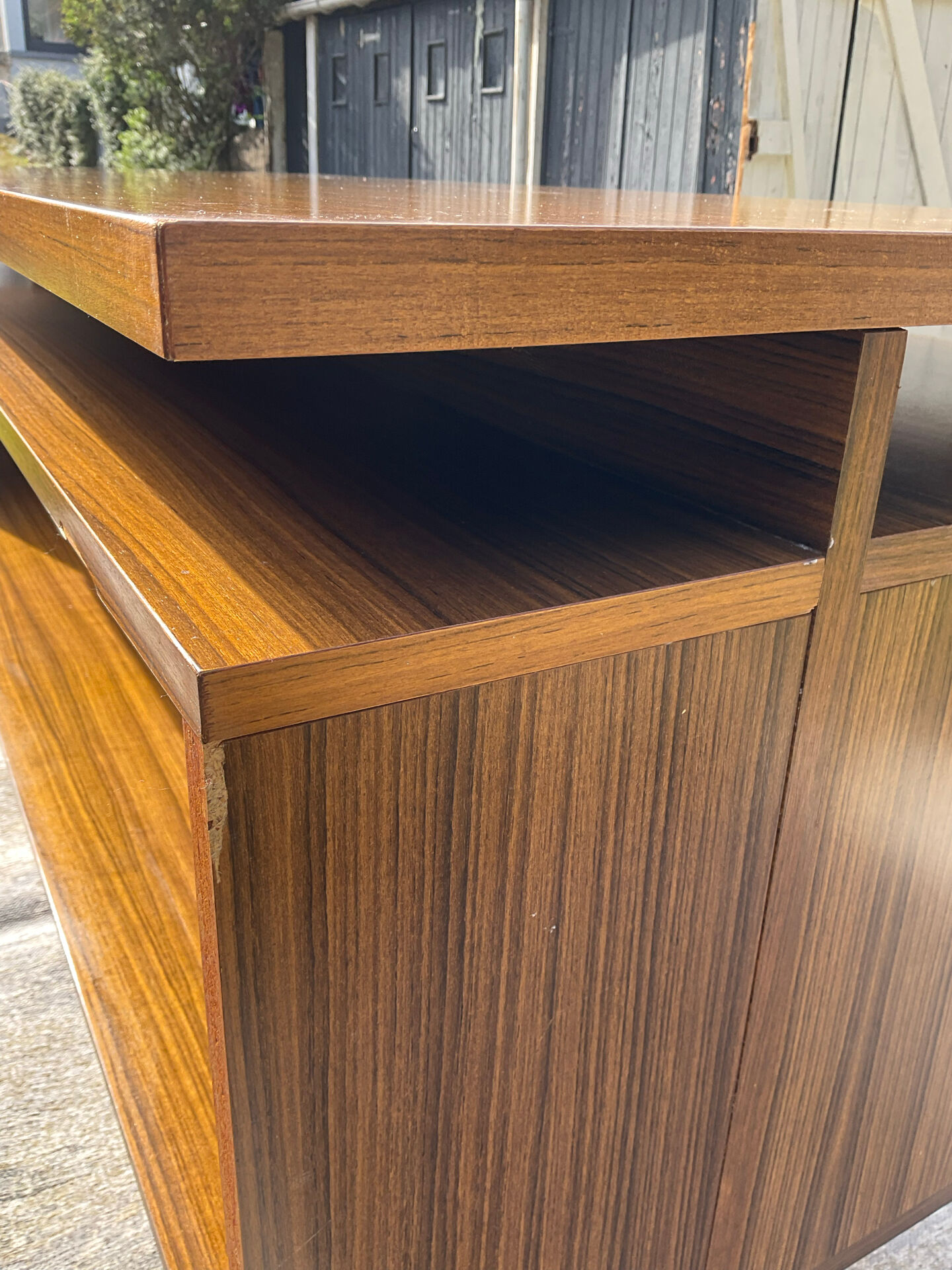 Vintage double-sided executive desk from the 1960s.