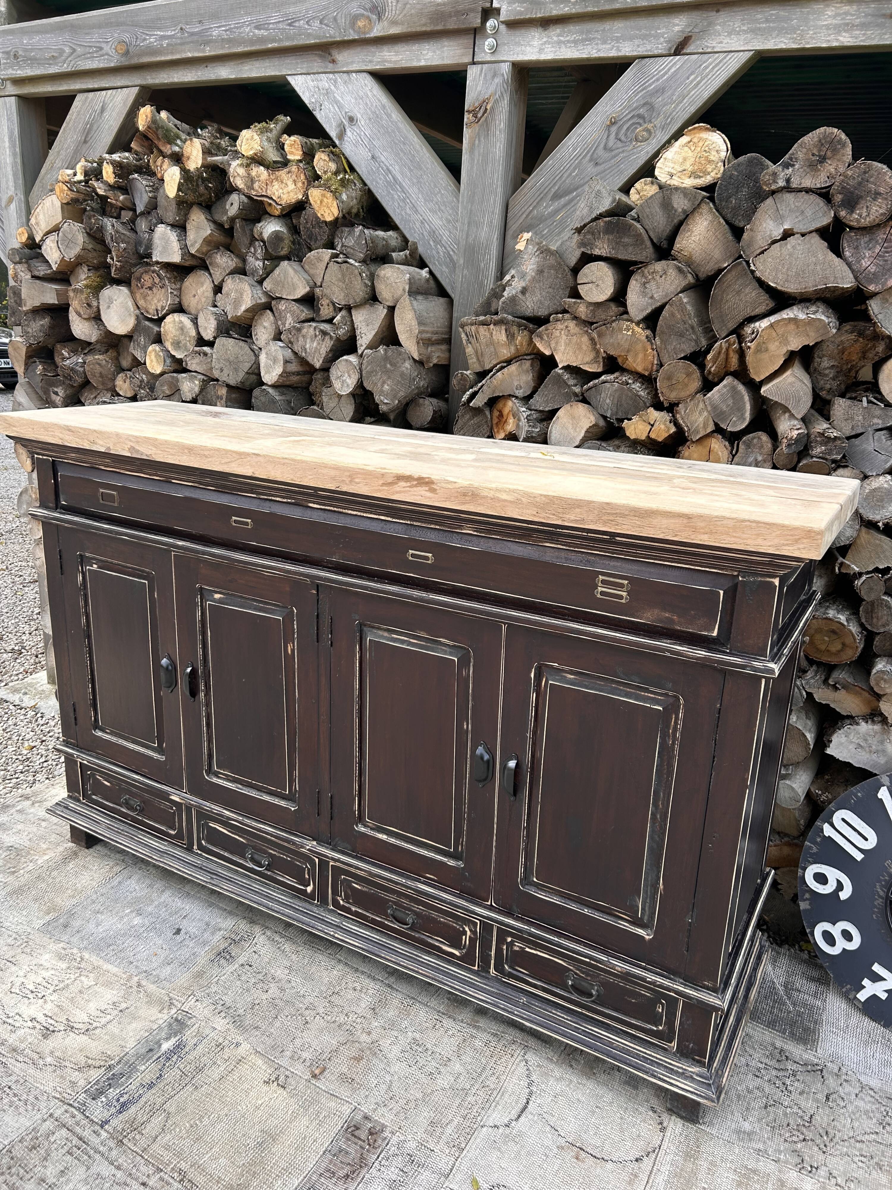 Meuble métier massif ébèné