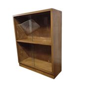 Mini étagère/vitrine/bibliothèque vintage en bois