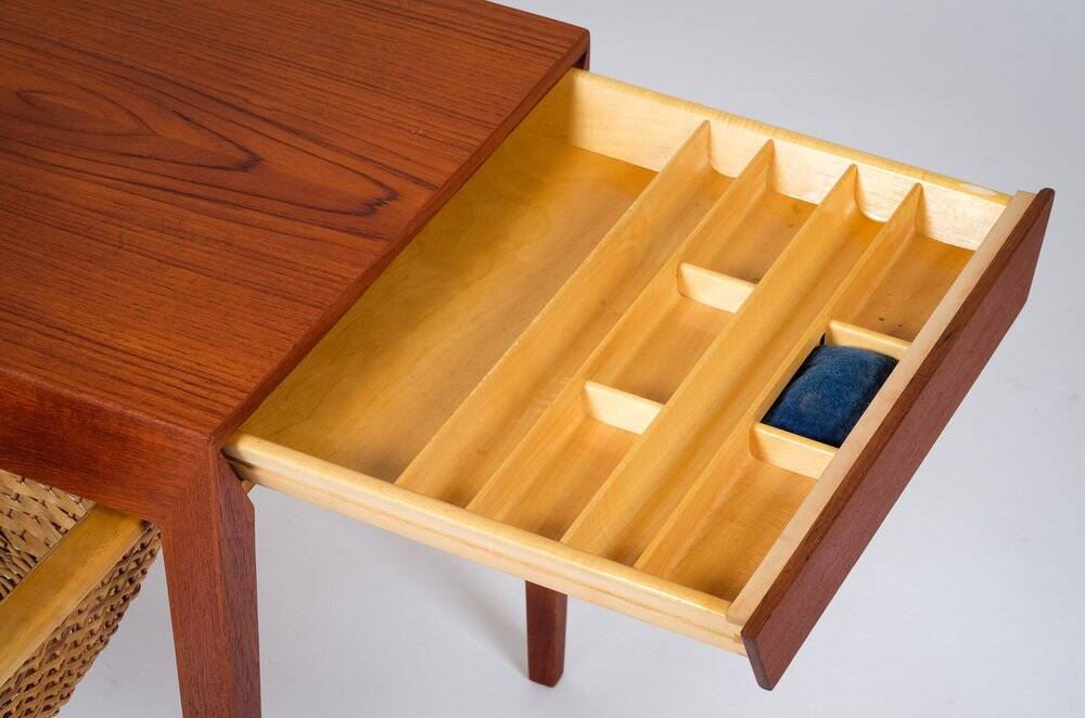 Teak Side Table by Severin Hansen for Haslev, 1950s