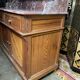 Bathroom cabinet in fir and marble