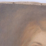 Antique signed painting portrait of a girl oil on canvas 1880 BM1N