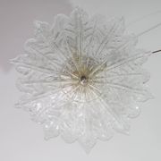 Set of 3 Amsterdam Palmetta, Italian Murano Glass Ceiling Light or Flush Mo