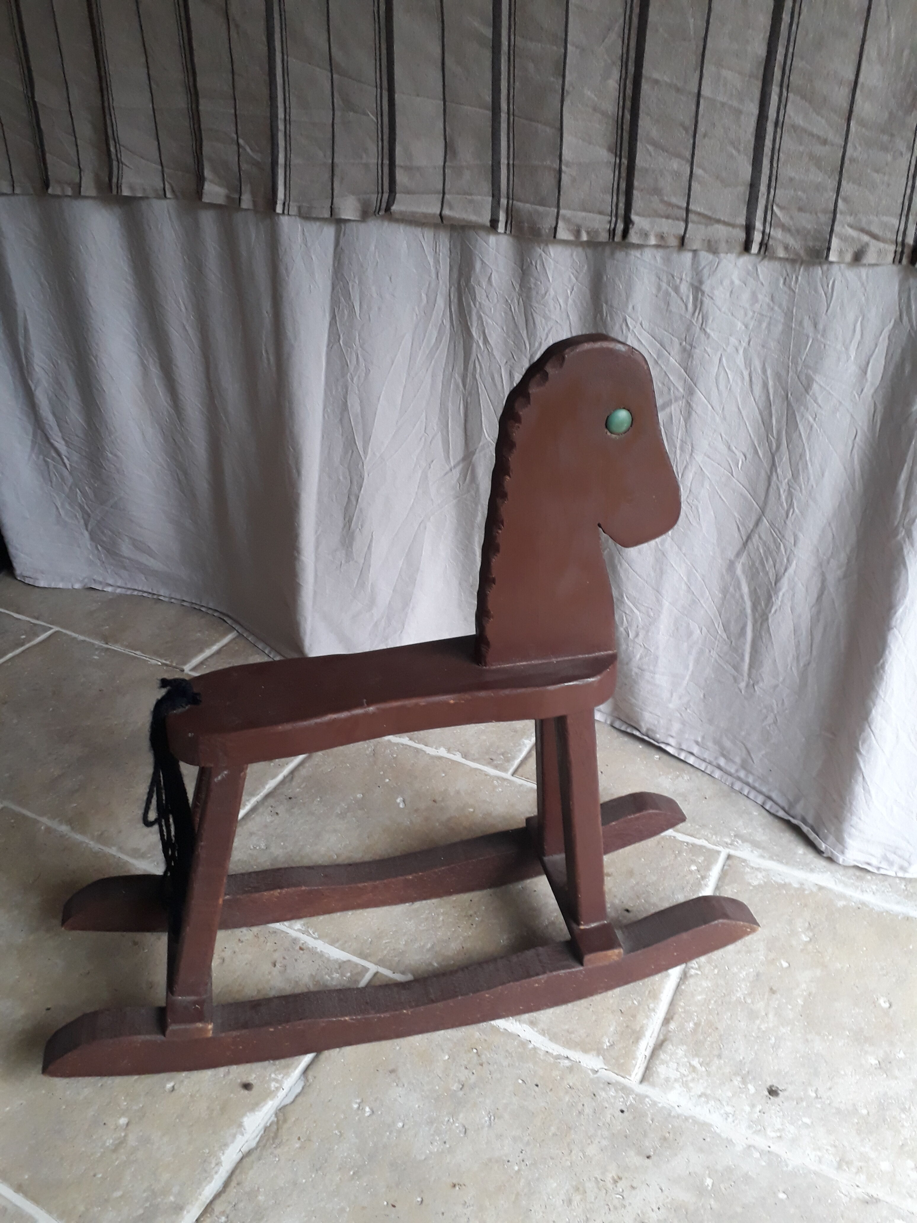 Wooden rocking horse