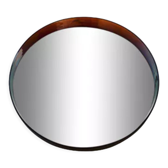 Vintage round wall mirror Syla 710, France 1970