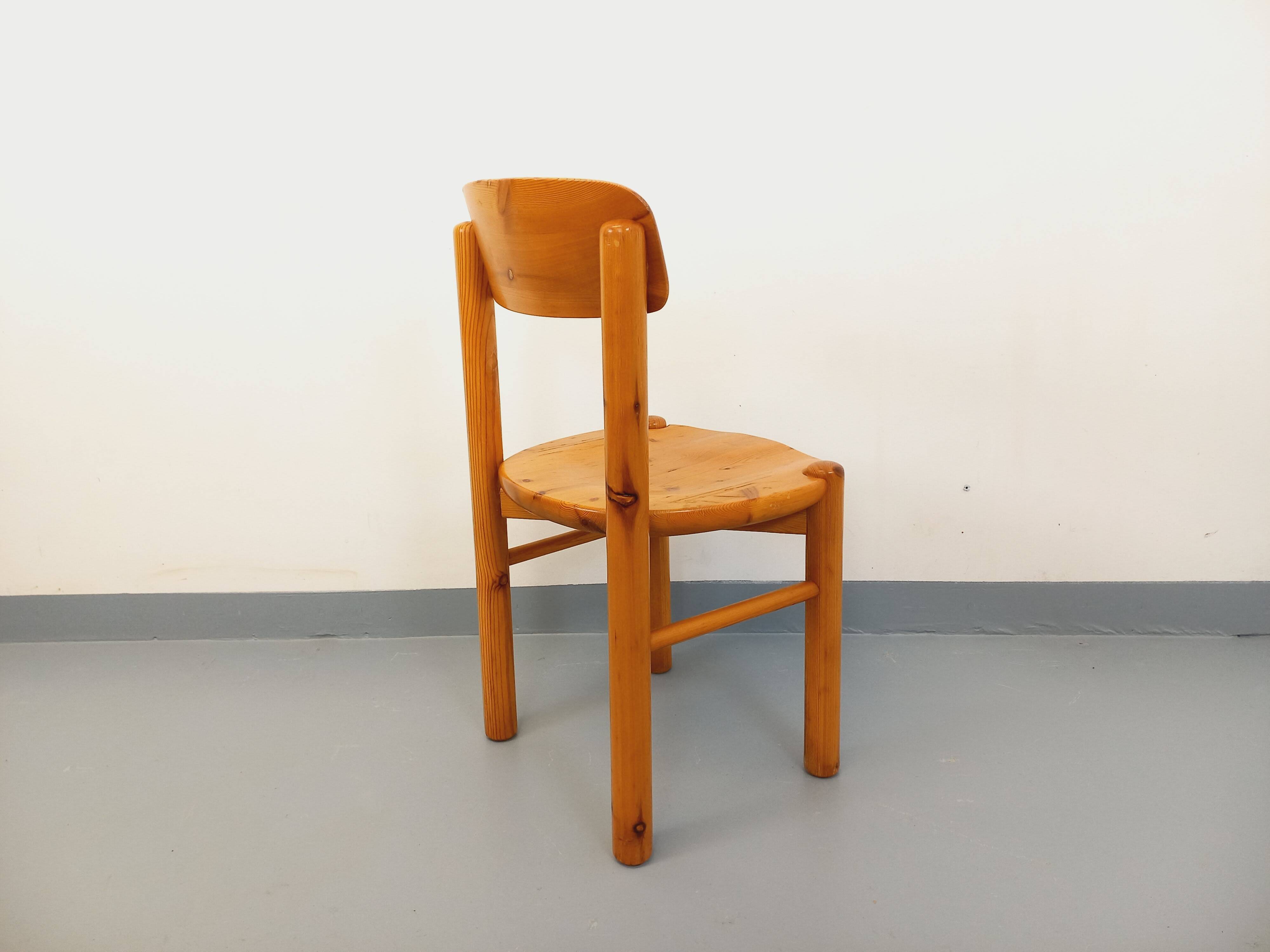 Vintage Scandinavian chair Rainer Daumiller in pine from the 60s 70s.