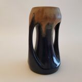 Vase à anses grès céramique émaillée Denbac art déco