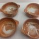 Set de 4 bols grès artisanal années 60