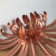 Vintage metal flower wall lamp