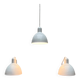Vintage Danish enamelled pendant lamp model ES by Edgar Schlaefle for Louis Poulsen, 1980s.