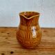 Vintage ceramic pitcher in honey color, model 7314