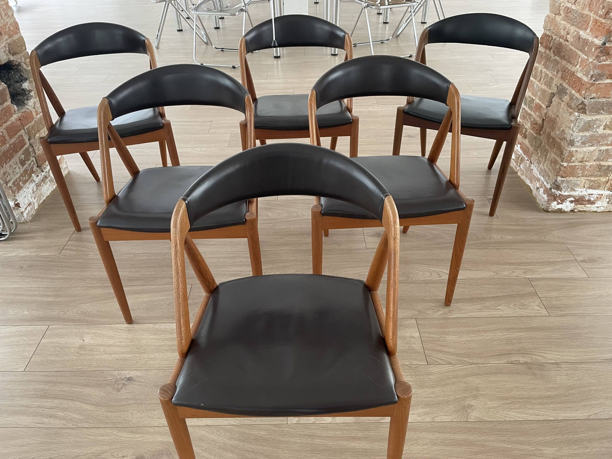 Kai Kristiansen Série de 6 chaises en teck
