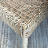 4 vintage rattan chairs
