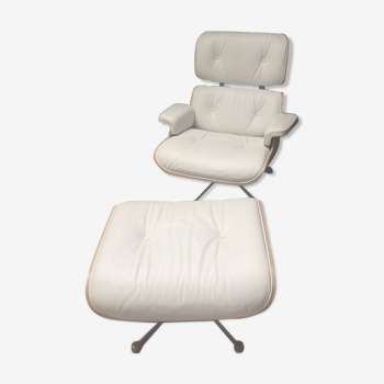 Chair lounge chair and ottoman by Charles and Ray Eames