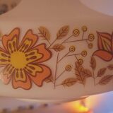 70's opaline pendant light