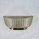 Single Art deco Seguso sconce in brass and glass. Italy 1940s