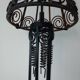 Lampadaire fer battu art déco 1930
