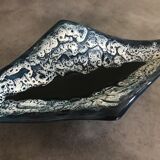 Cut ceramic centerpiece by vallauris fat lava sea foam 55 cm
