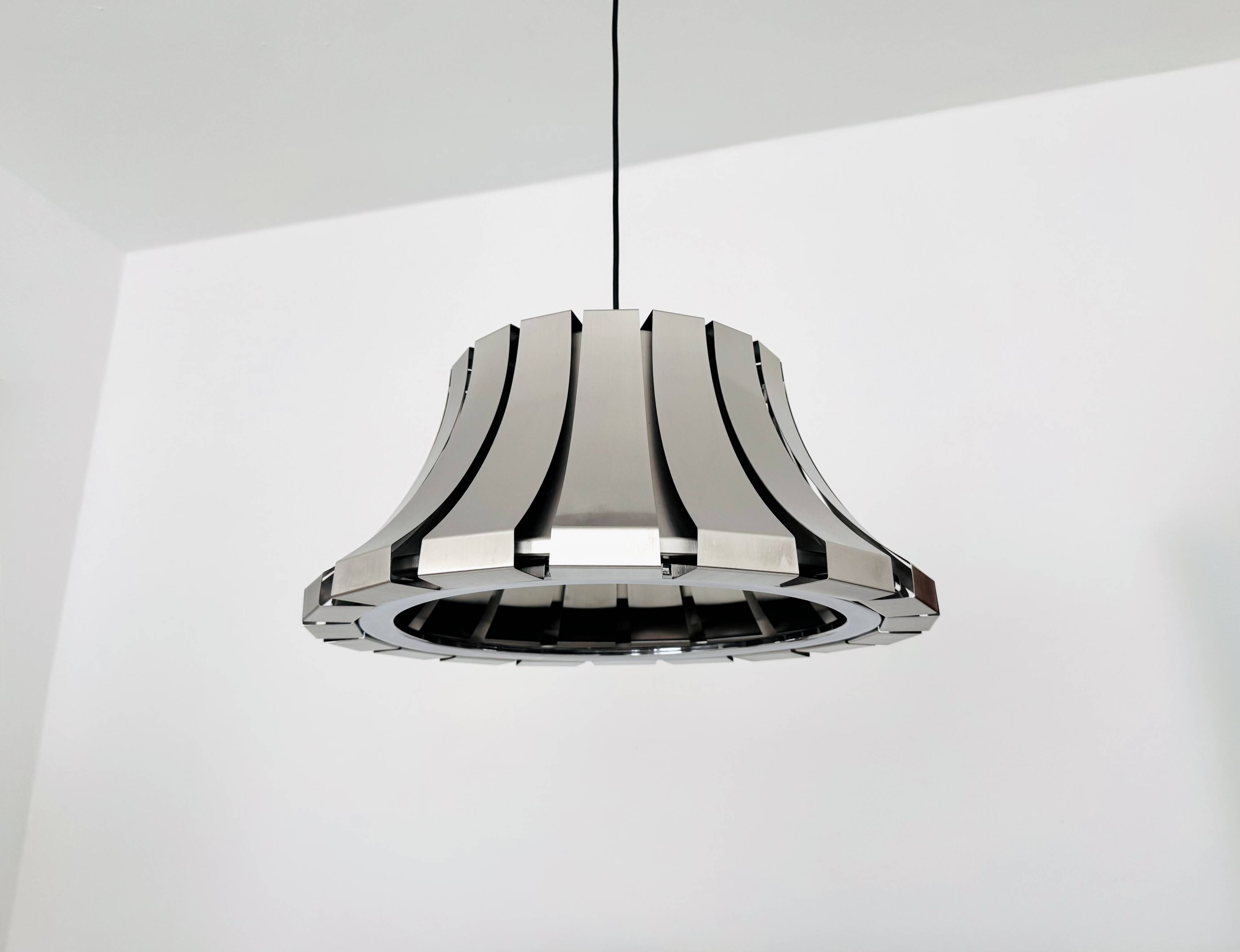 Metal Pendant Lamp by Elio Martinelli for Martinelli Luce
