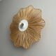 Applique fleur en raphia tressé – 40×9 cm