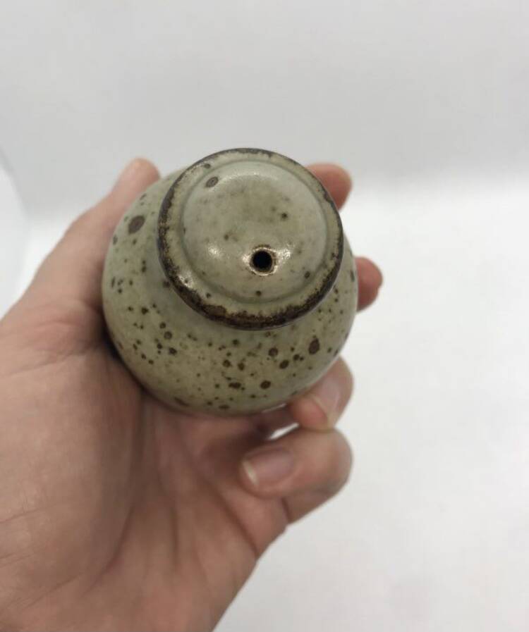 Salière poivrière de service grès pyrité