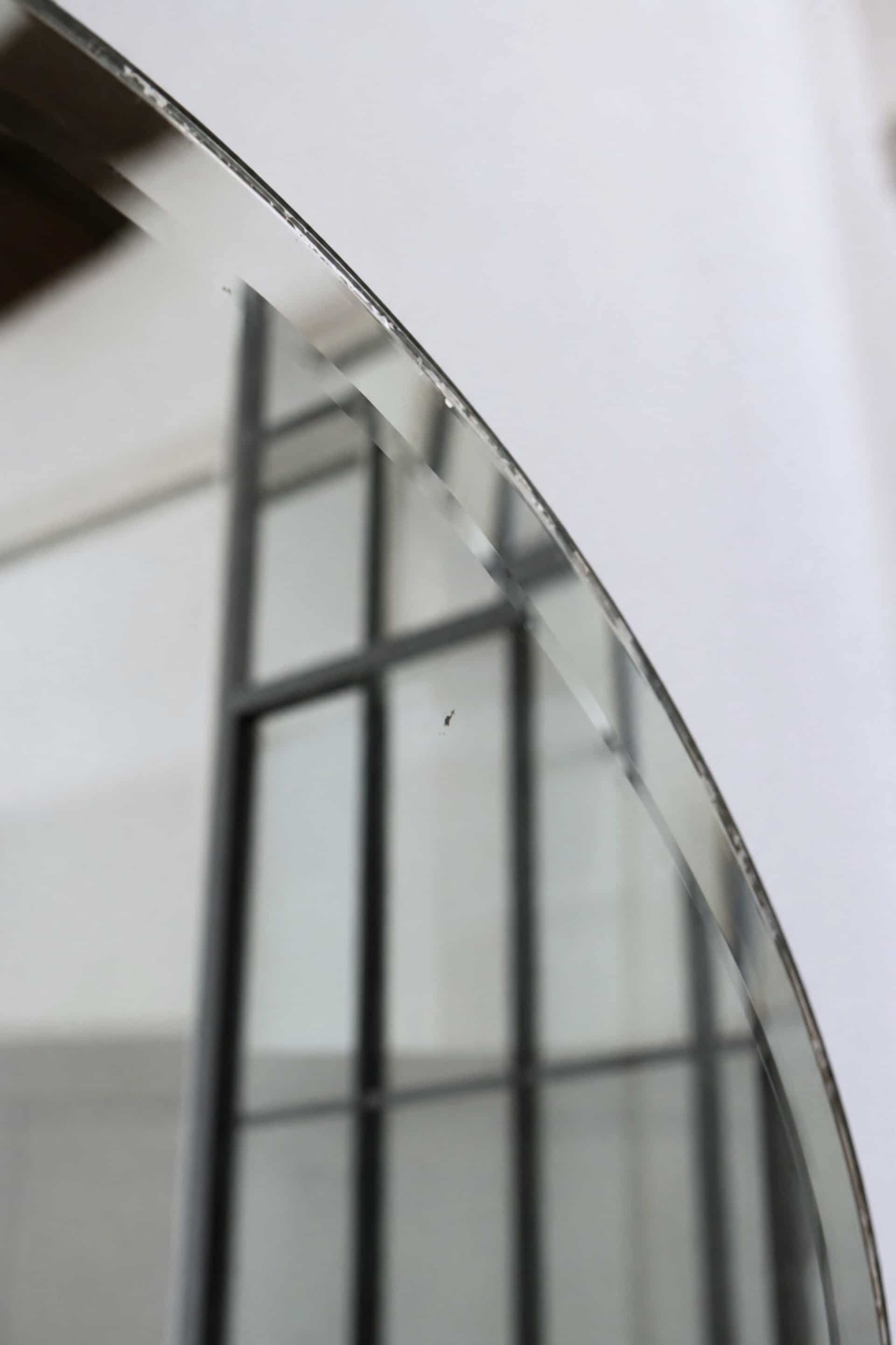 Mmiroir ovale biseauté vintage