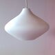 Scandinavian suspended lamp in opaline glass, 1950s