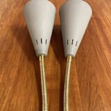 Double metal wall lamp, Scandinavian design 1950.