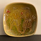 Ceramic trinket bowl Italian numbered, Alessio Tasca, mid Century