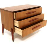 Commode scandinave en teck, Bröderna Gustavssons, Markaryd, Suède, 1960