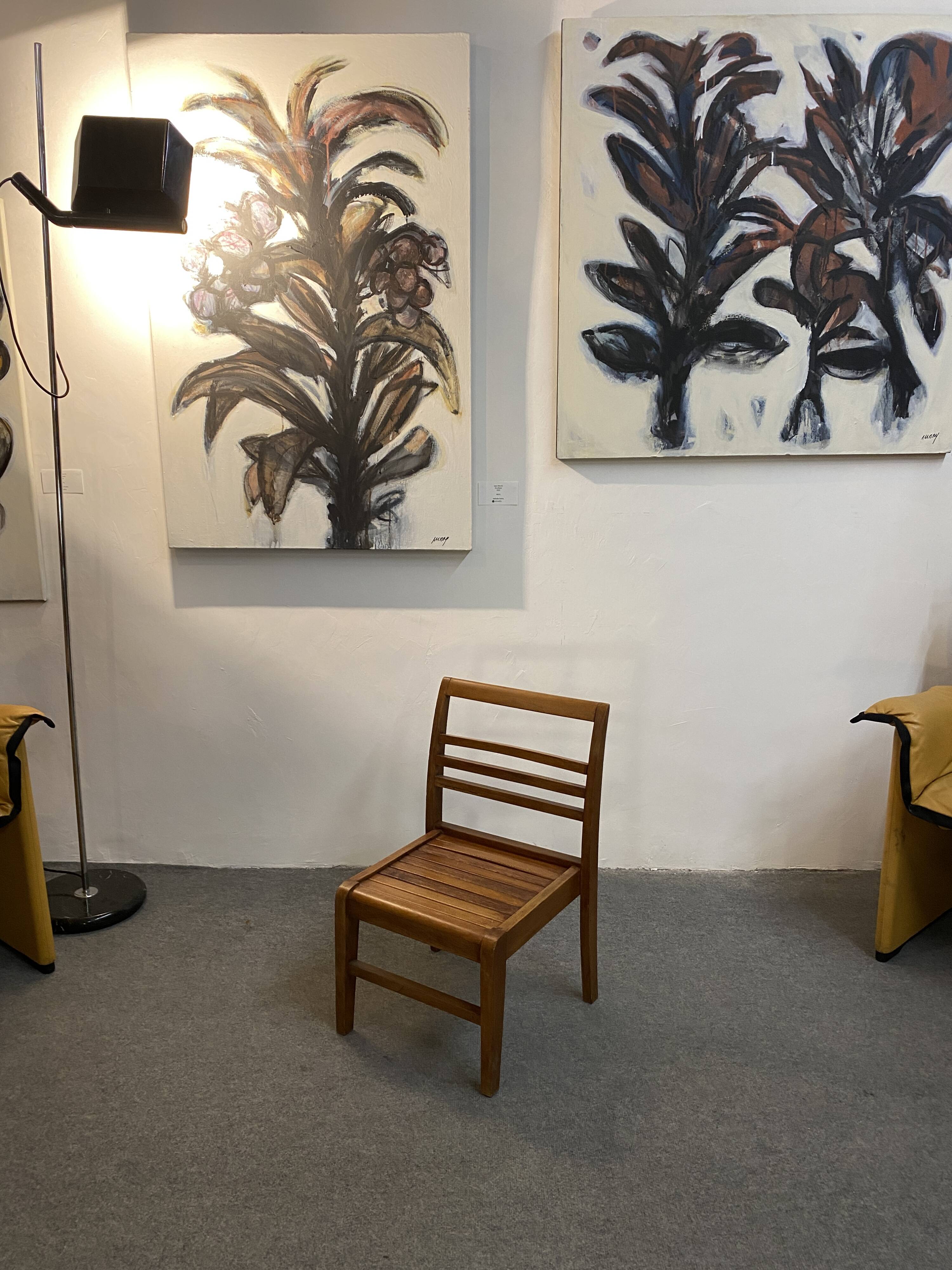 Modernist wooden children's chair by René Gabriel, Reconstruction period