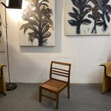Modernist wooden children's chair by René Gabriel, Reconstruction period