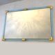 Contemporary Italian-Style Light Blue Mirror with Torchon-Torciglione
