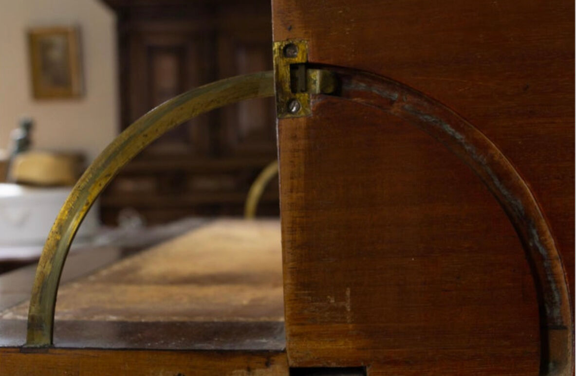 Commode georgian english secretary in mahogany, 1816