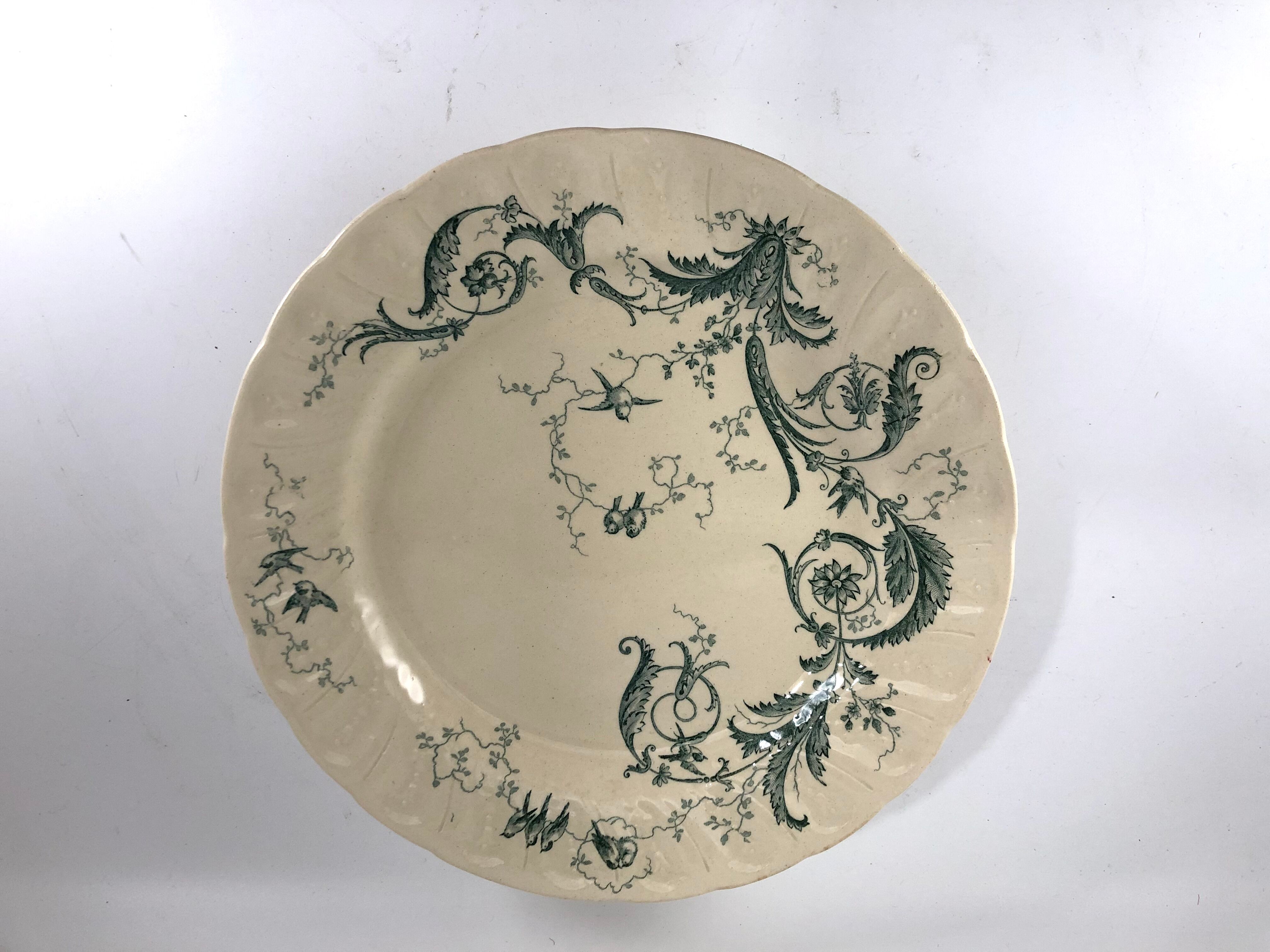 Standing cut Gien model Rinceaux in flat iron earth round cake