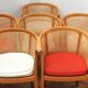 Suite de 8 fauteuils cabriolet