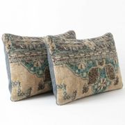Set of 2 vintage Turkish cushion covers 41x61 cm